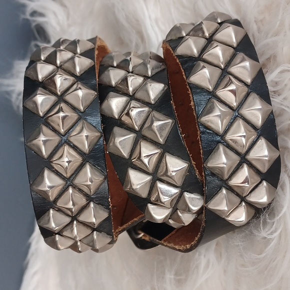 Chunky Leather  Studed Belt